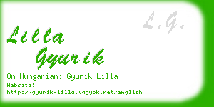 lilla gyurik business card